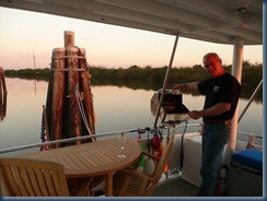 Jeff fires up the BBQ