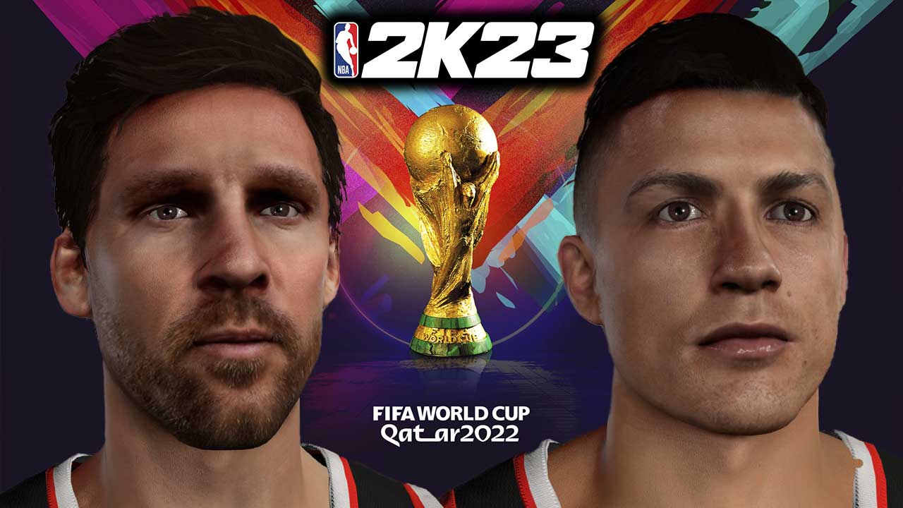 NBA 2K23 Lionel Messi & Cristiano Ronaldo Cyberfaces