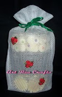 Trio Flowers Cookies Goody Bag - Art Ria Crafts by Monica Ria