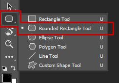The Rounded Rectangle Tool.