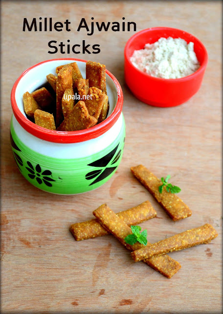 Millet Ajwain Sticks/Millet Omam Biscuit (No Baking)