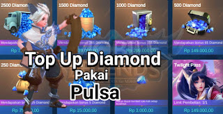 Cara Beli Diamond Mobile Legends Pakai Pulsa