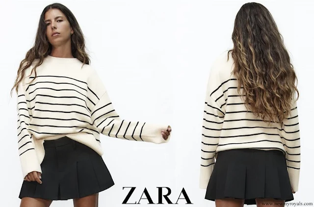 Infanta Sofia wore Zara striped knit sweater