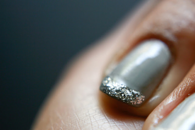 How to do a Glitter French Manicure step-by-step tutorial