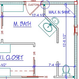 Master Bathroom Plans shows one of the preliminary plans for our master bathroom