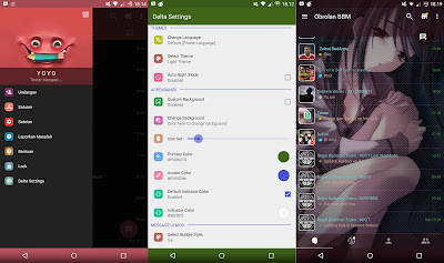 Kumpulan BBM MOD Tema Keren Versi 2.12.0.9 Terbaru dan Terupdate