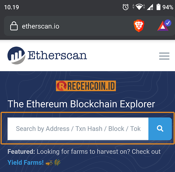 tempat cek transaksi ethereum