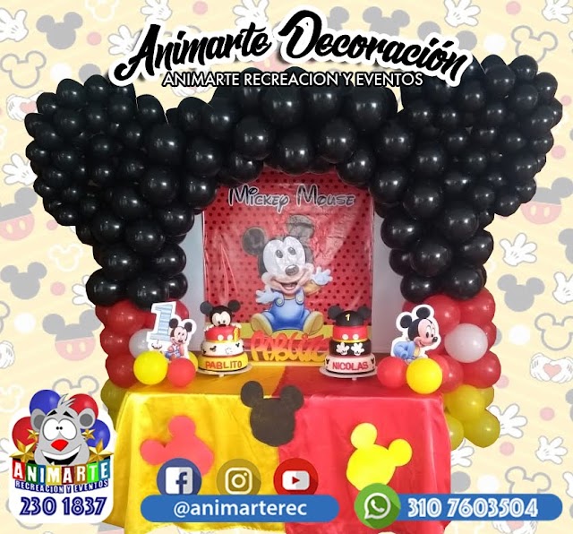 Decoración de Fiesta Mickey Mouse