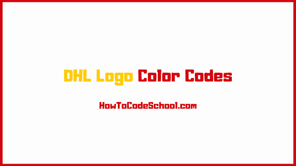 DHL Logo Color Codes