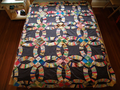 wanted and asked for a Double Wedding Ring quilt as their wedding gift