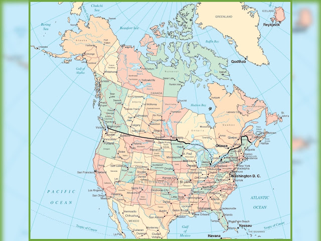 Map Of Usa And Canada