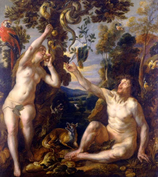 Jacob Jordaens, Adam and Eve, Illustrated Bible Stories, Old Testament Stories, Religious art, Sacred art, Hebrew events