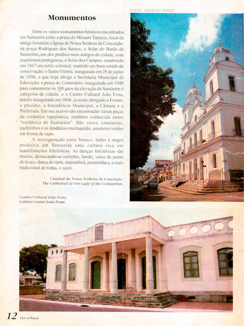 REVISTA VER-O-PARA - VER EDITORA ANO III- Nº 07 JAN-FEV-95 SANTAREM SINTESE POETICA DA AMAZONIA