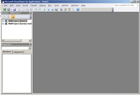 Jendela Microsoft Visual basic Editor