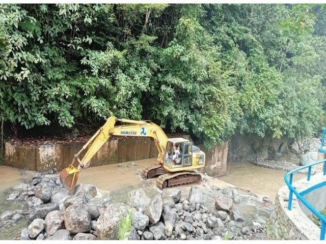Atasi Kemarau, Intake Perumda AM Kota Padang Normalisasi Sungai bersama BWS V