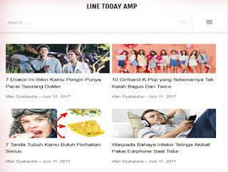Line Today AMP Blogger Template Free Download