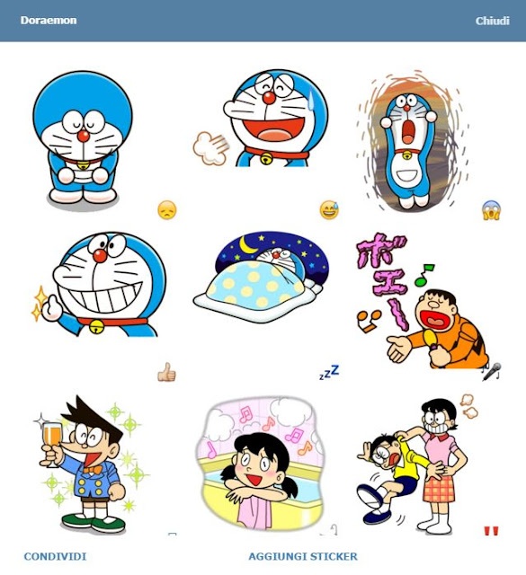 Telegram Stickers  Doraemon  emoji 