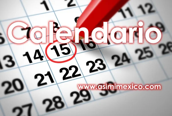 Calendario días de descanso obligatorio México