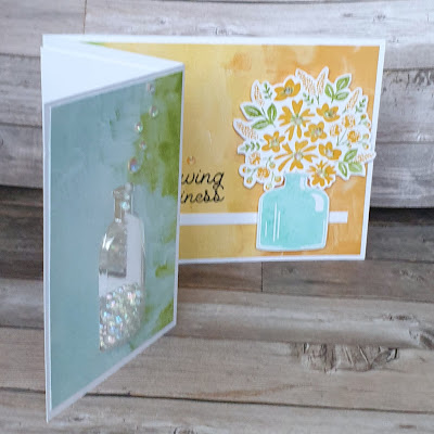 Bottled Happiness Stampin up fun shaker card