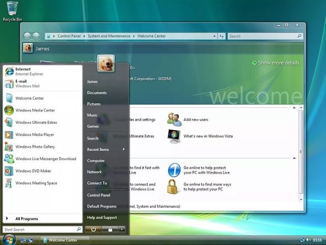 Tampilan Windows Vista | Gaptogeek