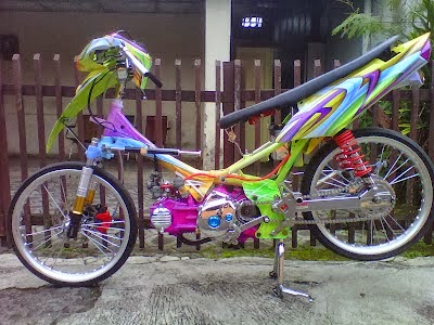Gambar modif yamaha motor  vega drag  bike race ciamik 