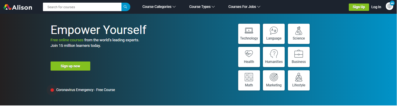 Alison free online courses with certificates