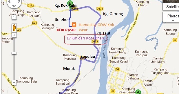 Kampung ku kok pasir: peta lokasi