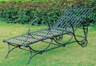 Metal garden furniture set