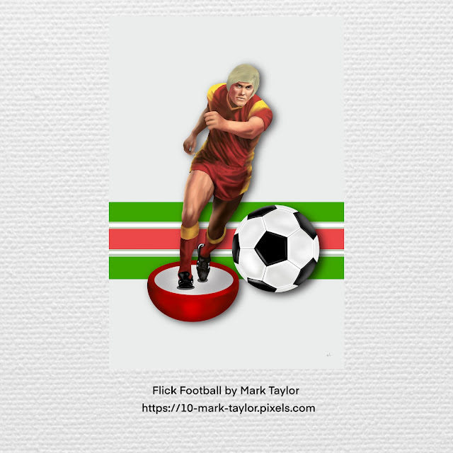 Flick Football art print by Mark Taylor