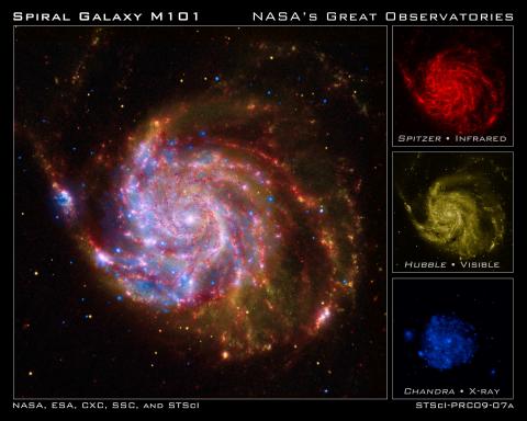galaksi-messier-101-sinar-x-inframerah-cahaya-tampak-informasi-astronomi