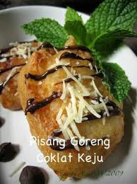 Pisang Goreng Isi Coklat Keju