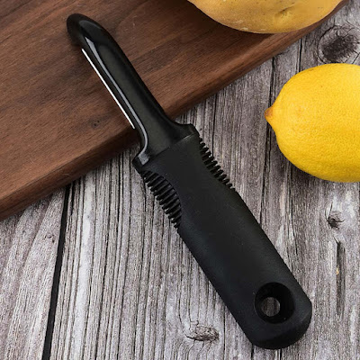 Stainless Steel Potato Peeler Vegetable Peeler Black Non Slip Grip Handle Sharp With Safe Swivel Cutters Kitchen Utensils gadget