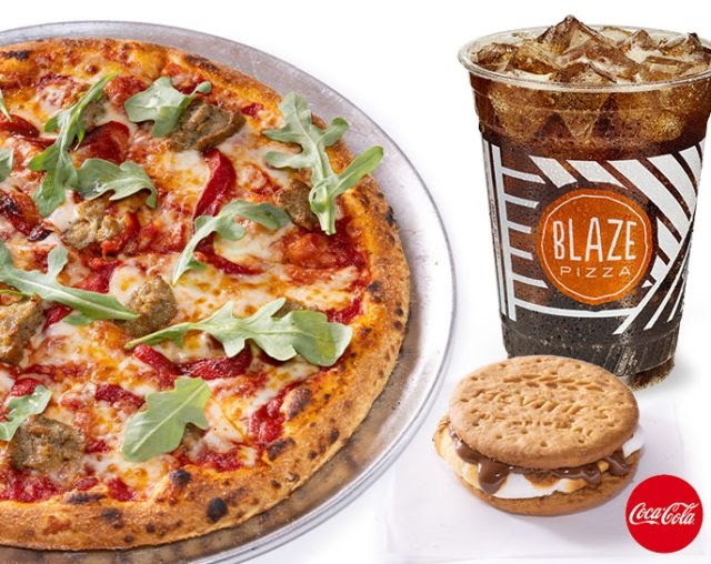 Blaze Pizza Offers 2Topping Pizza and Regular Drink or Dessert for 10