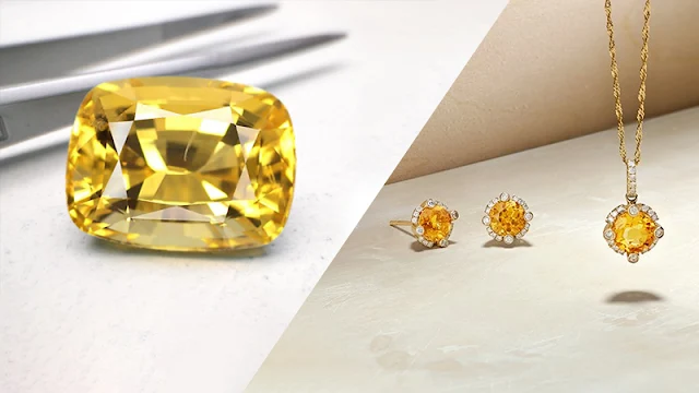 yellow sapphire & citrine jewelry