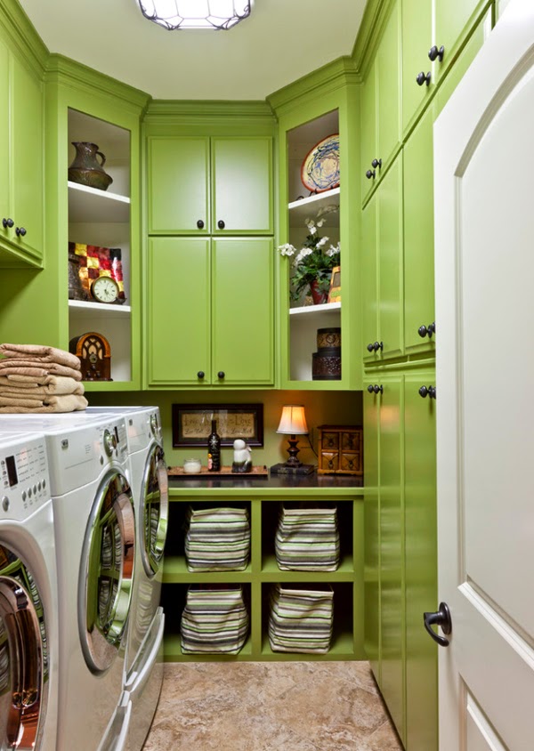 11 Green Blue Laundry Room Design Ideas and Pictures 