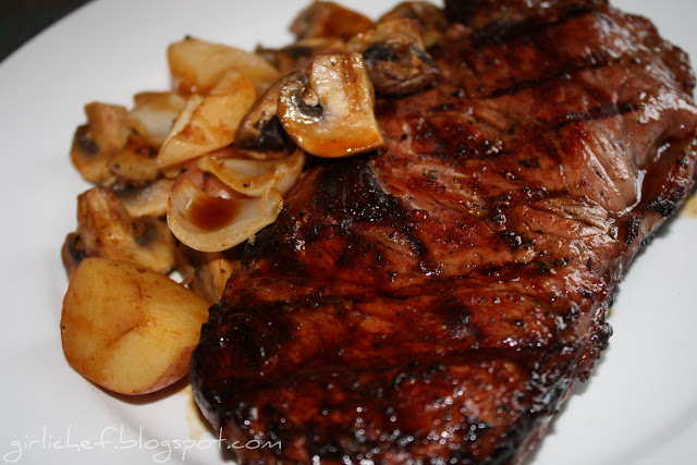 Grilled Steak and Veggies - basic, but super delicious