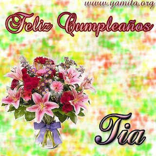 Frases Para Cumpleaños: Feliz Cumpleaños Tía