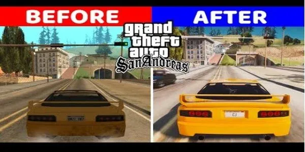 GTA San Andreas Ultra Realistic Graphics 🌈 Mod for PC! 🕹️