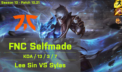 FNC Selfmade Lee Sin JG vs Sylas - EUW 10.21