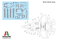 Italeri 1/32 F-35 A LIGHTNING II (2506) Colour Guide & Paint Conversion Chart