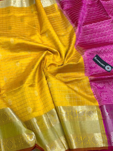 Kuppadam Pattu Sarees With Kanjeevaram Borders 