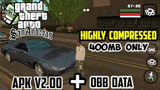 Gta San Andreas v2.00 New Apk + Obb Data highly compressed