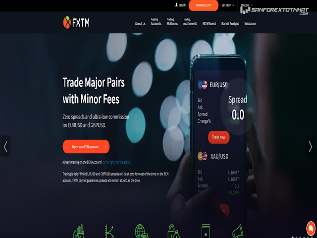  Đánh giá sàn Forextime (FXTM)