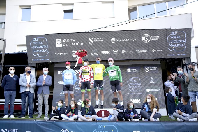 Fernando Tercero ganó la tercera etapa en Muras y se viste de líder de la Volta a Galicia