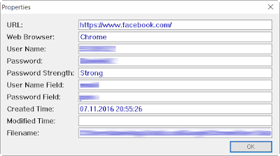 Przykładowy screen działania WebBrowserPassWiev