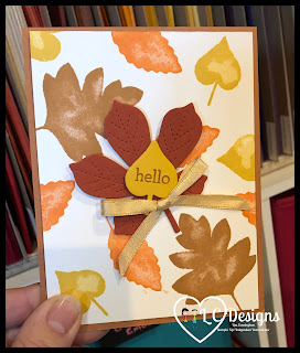 Stampin" Up! Love of Leaves Fall card