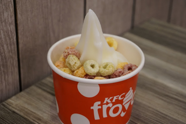 KFC frozen yogurt with Froot Loops