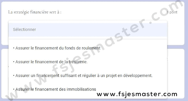 Exemple Concours Master Gestion Financière Comptable et Fiscale (GFCF) 2021-2022 - Fsjes Agdal