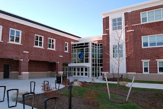 Community entrance to Franklin High School, 218 Oak St