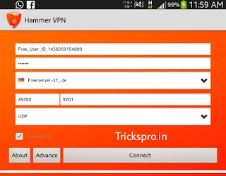 Airtel Unlimited 3G HammerVPN trick for Blocked sim